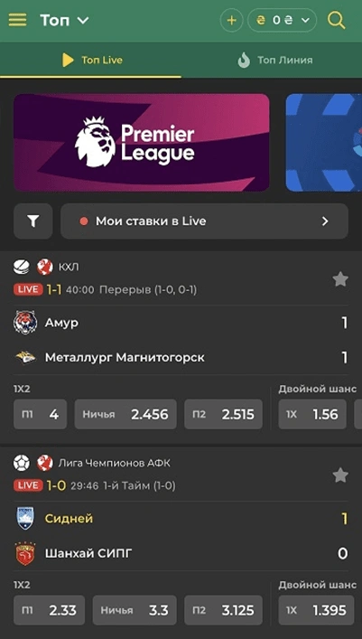 Betwinner приложение