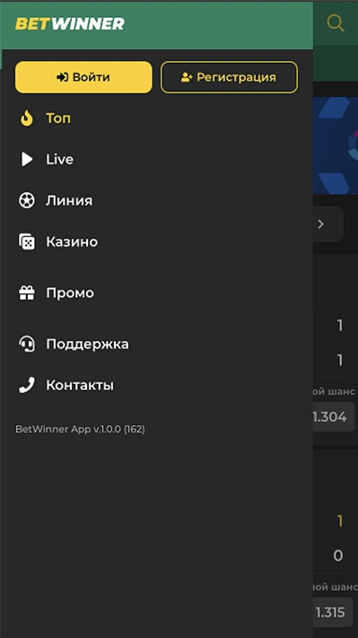 Бетвиннер приложение